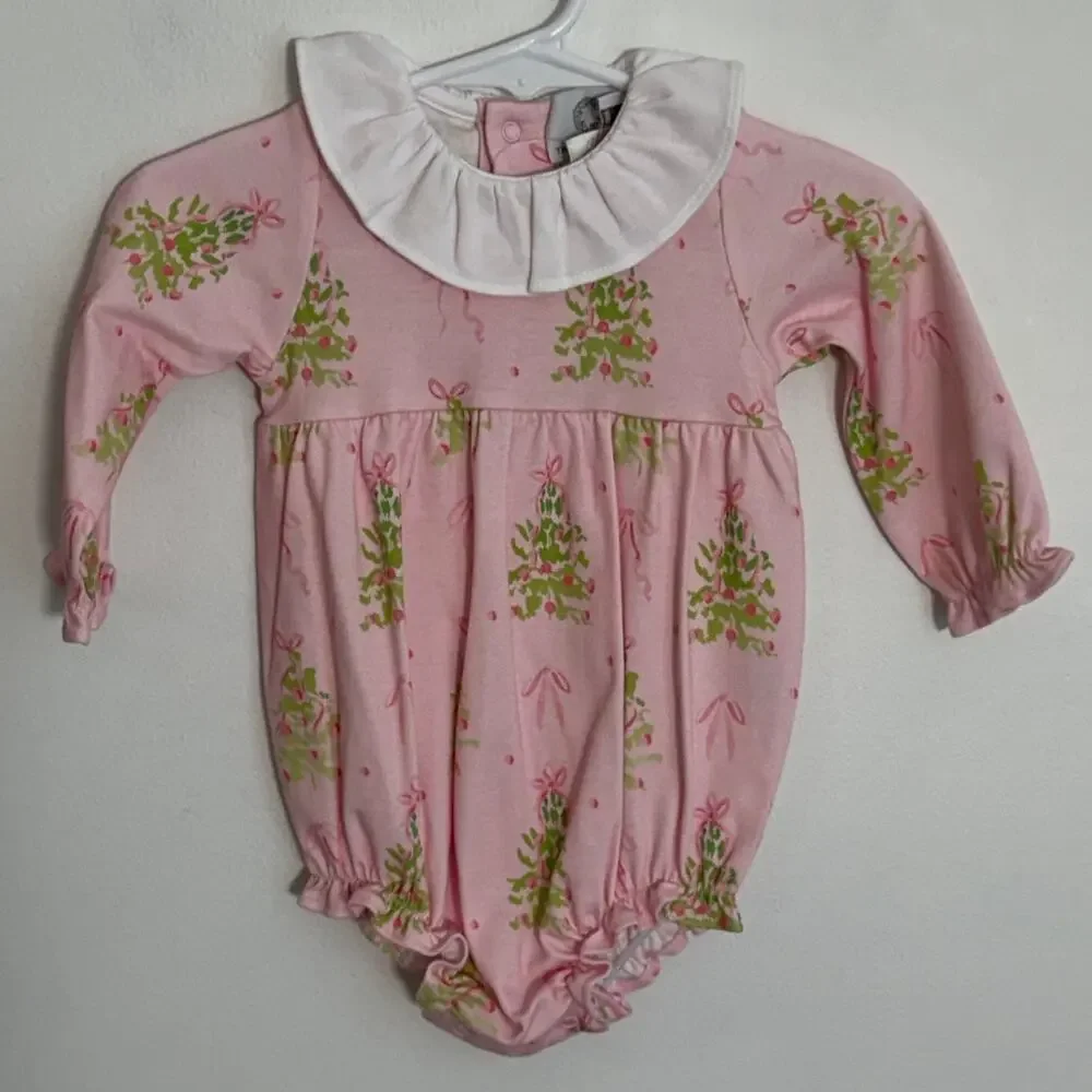 The Proper Peony Pink Tinsel Girl Bubble NWT size 6mo